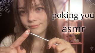 poking and prodding you asmr ˚ʚ♡ɞ˚  whispers  brushing  lid noises  ASMR [upl. by Kamerman]