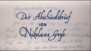 der Abschiedsbrief von Nikolaus Groß [upl. by Narba]