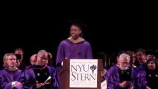 NYU Stern MBA Graduation Convocation Speech  Justin Croxton [upl. by Htebzil]