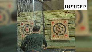 New Jersey is home to the nation’s first hatchet throwing range [upl. by Raddie]