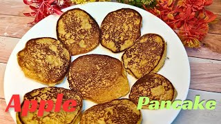 instant apple pancakes for babies  apple pancake for toddler  easy and healthy pancake [upl. by Sobel]