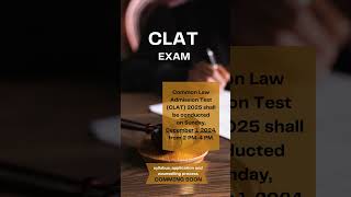 CLAT 2025 Exam Date Announced [upl. by Aidne]