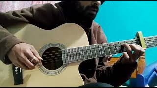 Sunsan raat ma yo mero aatma Timi Uta Ma Eta guitar lesson cover  Shabid hussain [upl. by Grider]