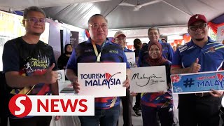 Tourism Minister launches CutiCuti Malaysia campaign song asks people to support domestic tourism [upl. by Aitnahs]