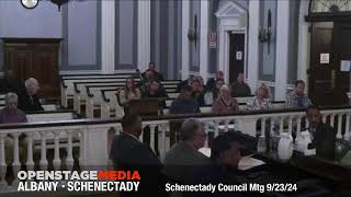 Schenectady City Council Meeting September 23 2024 [upl. by Todhunter]