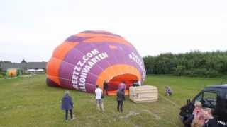 Time Lapse hot air balloon Greetzzcom 16072013 [upl. by Tarton813]