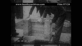 Building a PreFab House Archive film 97124 [upl. by Nojel]