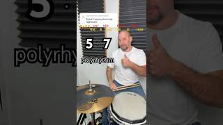 How To Play 57 Polyrhythm in 15 Seconds drums [upl. by Tenej]