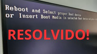 Resolvido Reboot and select proper boot device [upl. by Hesketh459]