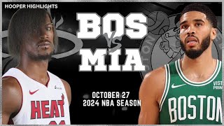 Boston Celtics vs Miami Heat Full Game Highlights  Oct 27  2024 NBA Season [upl. by Selinski]