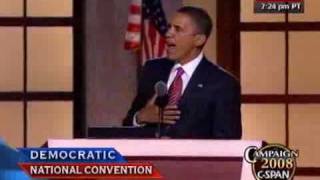 CSPAN Sen Barack Obamas Full Speech to the DNC [upl. by Ahseital]