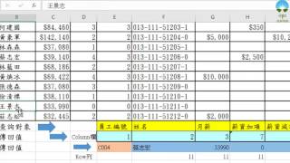 C04 Excel2016員工薪資單 [upl. by Anaerb]