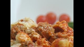 One Pot Cheesy Tortellini amp Meatballs  Dinner [upl. by Ramey]