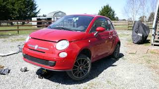 Alternator Whine Engine Sound 2012 Fiat 500 Pop 14L North American Non Turbo Motor Noise Belt [upl. by Ferrel387]