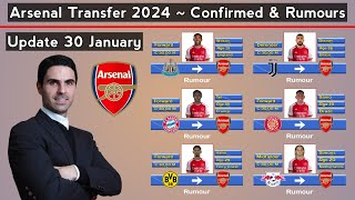 Arsenal Transfer 2024  Confirmed amp Rumours With Bremer  Update 30 January 2024 [upl. by Lrigybab]