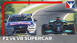 Mercedes F1 vs V8 Supercar  Speed Comparison at Bathurst  iRacing [upl. by Negem]