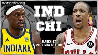 Indiana Pacers vs Chicago Bulls Full Game Highlights  Mar 27  2024 NBA Season [upl. by Atiuqal691]