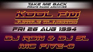 DJ Ron amp DJ SL with MC Five0  Jungle Classics 1994  Kool FM 945 London Pirate Radio [upl. by Chor]