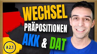 Wechselpräpositionen Dativ und Akkusativ  German TwoWay Prepositions [upl. by Idona]