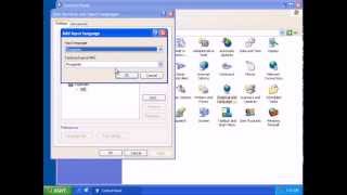 Windows XP language bar [upl. by Laundes312]
