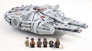 LEGO Star Wars Millennium Falcon 2015 Edition Timelapse amp Review  Set 75105 [upl. by Harvison642]