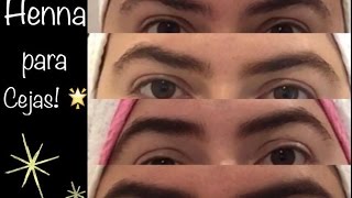 HENNA CEJAS  Como hacer las cejas con Henna  Tutorial paso a paso [upl. by Benia694]