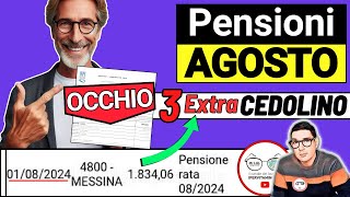 📑 CEDOLINO PENSIONI AGOSTO ➡ NOVITà IMPORTI TABELLA NETTI 📈 AUMENTI 0€ IRPEF 730 CONGUAGLI BONUS [upl. by Ontina]