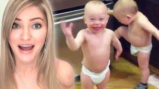 TWIN BABY BOYS HAVE A CONVERSATION Vlog University 10  iJustine [upl. by Ahsatam]