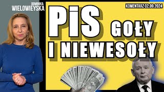 PiS goły i niewesoły  Dominika Wielowieyska komentarz 02092024 [upl. by Aimar]