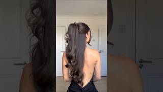 High ponytail hack ✨ shorts youtubeshorts hairstyle [upl. by Eidnak]