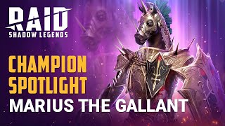 RAID Shadow Legends  Champion Spotlight  Marius the Gallant [upl. by Eilyac895]