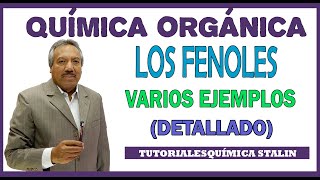 QUÍMICA ORGÁNICA LOS FENOLES VARIOS EJEMPLOS DETALLADO [upl. by Ahsekan]