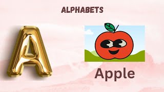 ABC learning 🍎 alphabet learning A for Apple B for ballC for cat  vocabulary Cup cake cartoons [upl. by Manara]