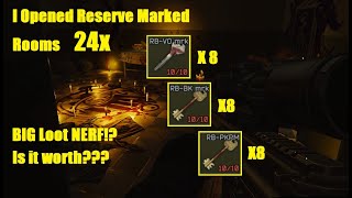 I Opened Reserve Marked Rooms 24x Is it worth your time After the Nerf PvE Escape From Tarkov [upl. by Leummas]