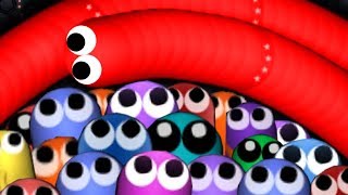 Slitherio 001 Troll Hacker Snake vs 91722 Giant Snakes Epic Slitherio Gameplay [upl. by Ule]