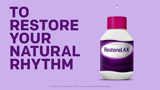 RestoraLAX is your gentle relief from constipation [upl. by Ambrogio826]