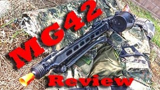 Review of the MG42 unboxing and overview Matrix AGM SampT Airsoft [upl. by Eenhat]