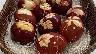 How to Traditionally Dye Eggs with Onion skins for EasterUskrsVaskrs 🧅 [upl. by Tace]