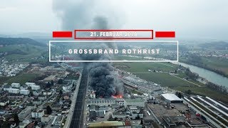 Grossbrand Rothrist im Zeitraffer 4K [upl. by Zumstein]