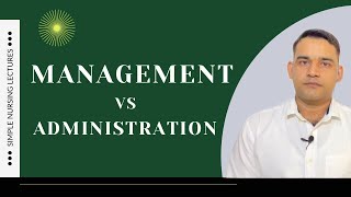 Difference between management and administration [upl. by Eeslehc404]