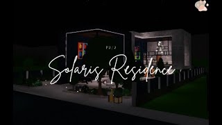 Bloxburg  Solaris Residence  Speedbuild inside deco part [upl. by Lynea]