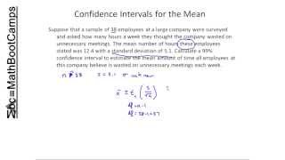 Calculating Confidence Intervals for the Mean by hand [upl. by Ahsikrats]