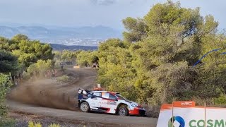 WRC ECO Acropolis Rally Greece 2023 ss2 Loutraki [upl. by Nirro]