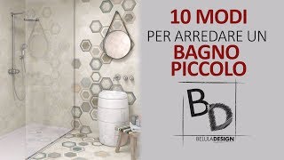 10 MODI per arredare un BAGNO PICCOLO  Belula Design [upl. by Aicilav]