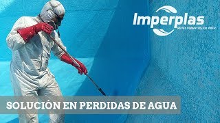 Revestimiento de piscina con fibra de vidrio IMPERPLAS Solución en perdidas de agua [upl. by Rob478]