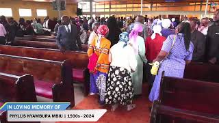 CELEBRATING THE LIFE OF PHYLLIS NYAMBURA MBIU  1930s  2024 [upl. by Eekaz]