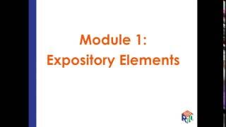 Elements of Expository Writing [upl. by Ttirb800]