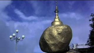 Golden Rock Stupa Myanmar Burma [upl. by Nallad692]