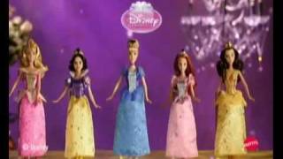 Disney Princess Glitter MATTEL Dolls Commercial [upl. by Akiras]