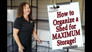 How to organize a storage shed for maximum storage [upl. by Raman786]